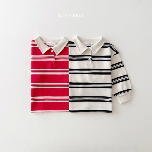 Striped Polo Tee