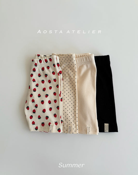 Ribbed Biker Pants