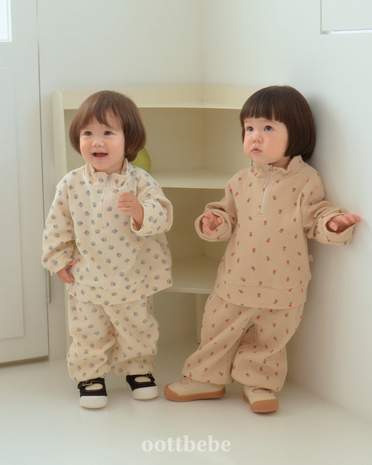 Sweet Waffle Anorak Set (Top & Bottom)