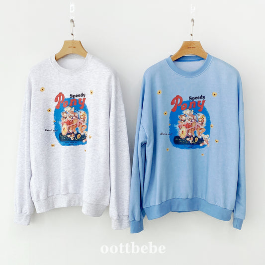 Adult Pony Sweatshirt (Mommy & Me Matching Outfit)