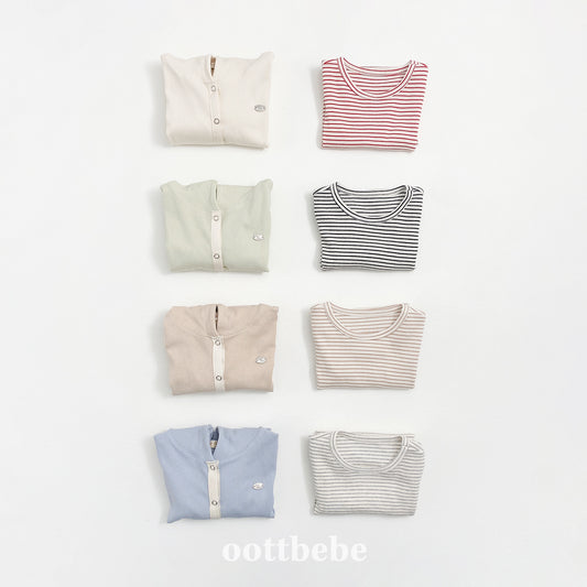 Olive Cardigan 2-Piece Set (Cardigan&Tee)