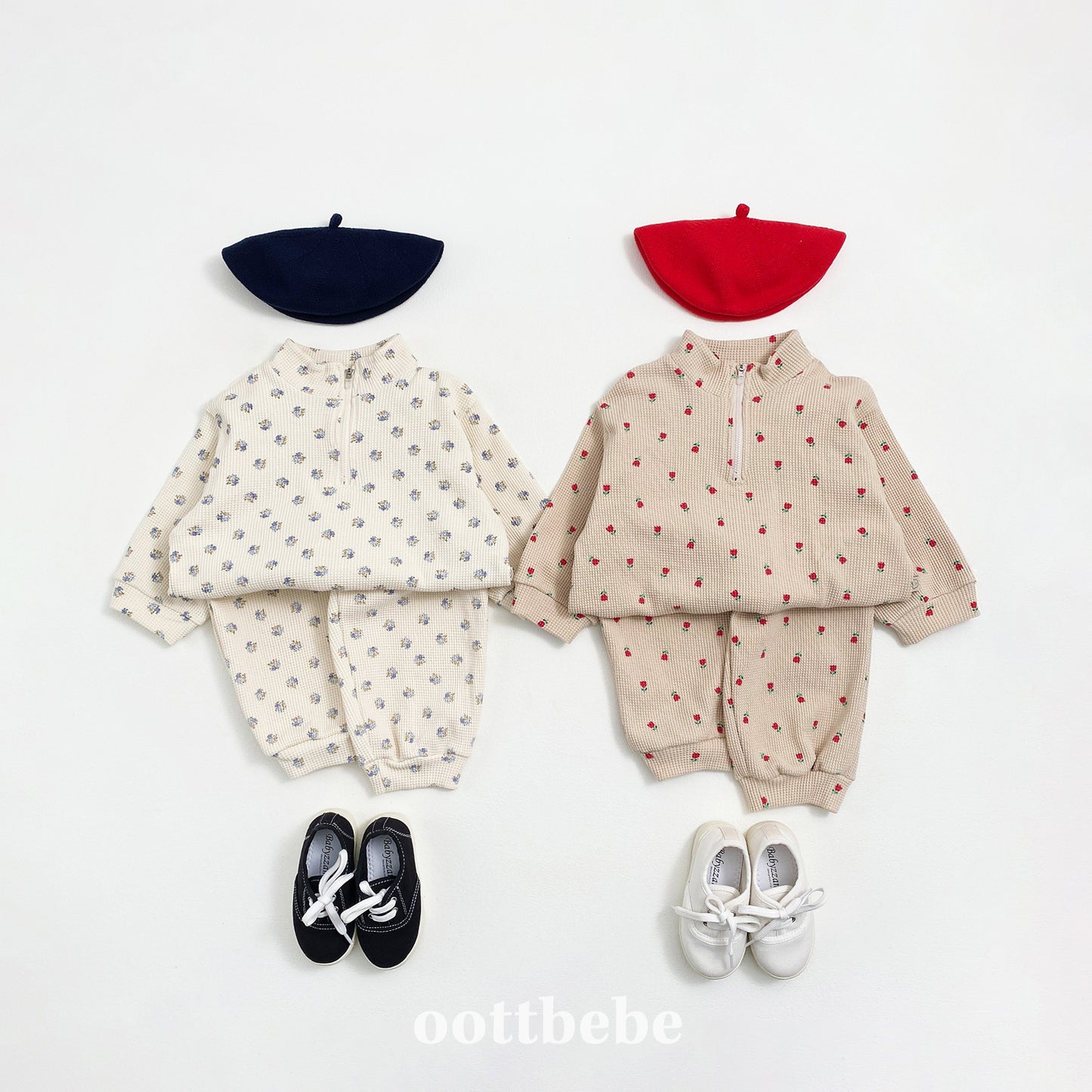 Sweet Waffle Anorak Set (Top & Bottom)