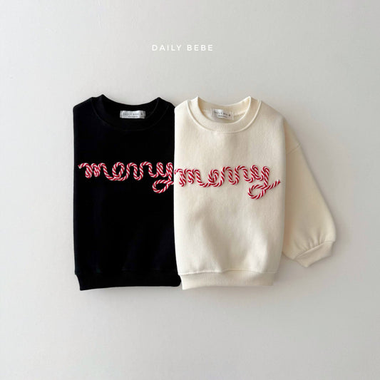 Embroidery Merry Sweatshirt