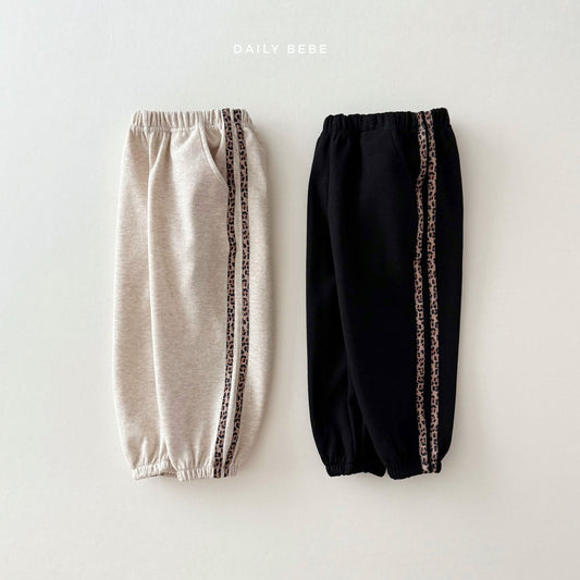 Leopard Side Tape Joggers