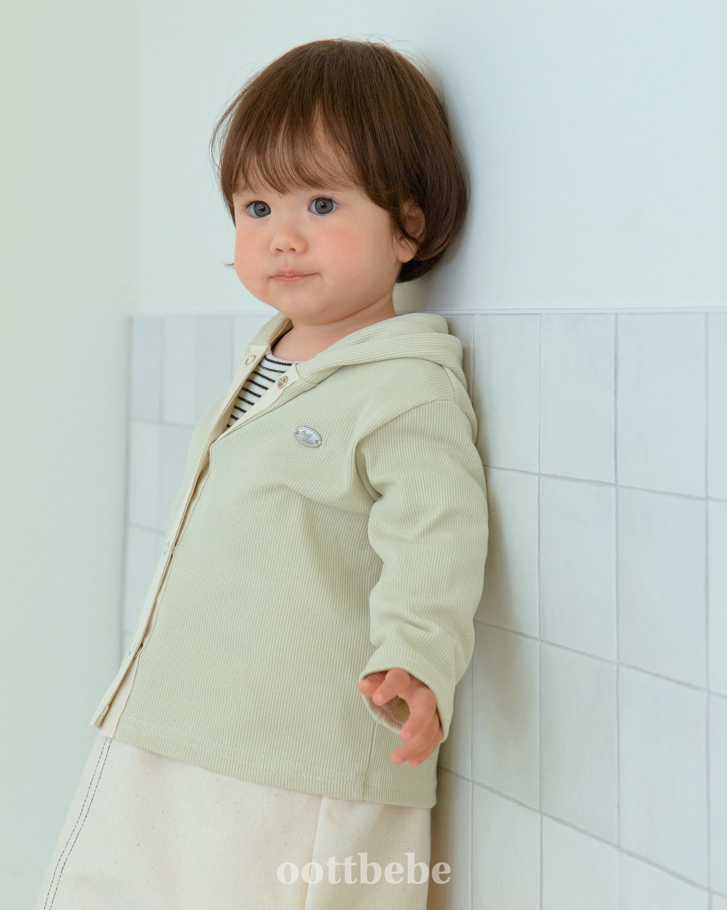 Olive Cardigan 2-Piece Set (Cardigan&Tee)