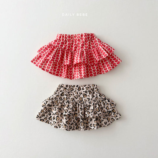 Corduroy Layered Skirt