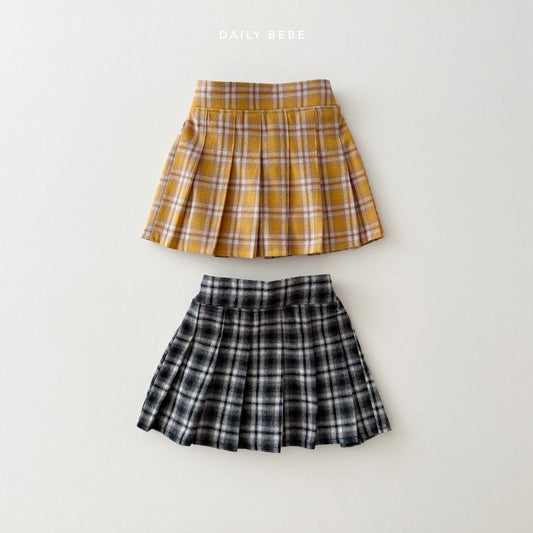 Plaid Pleated School
