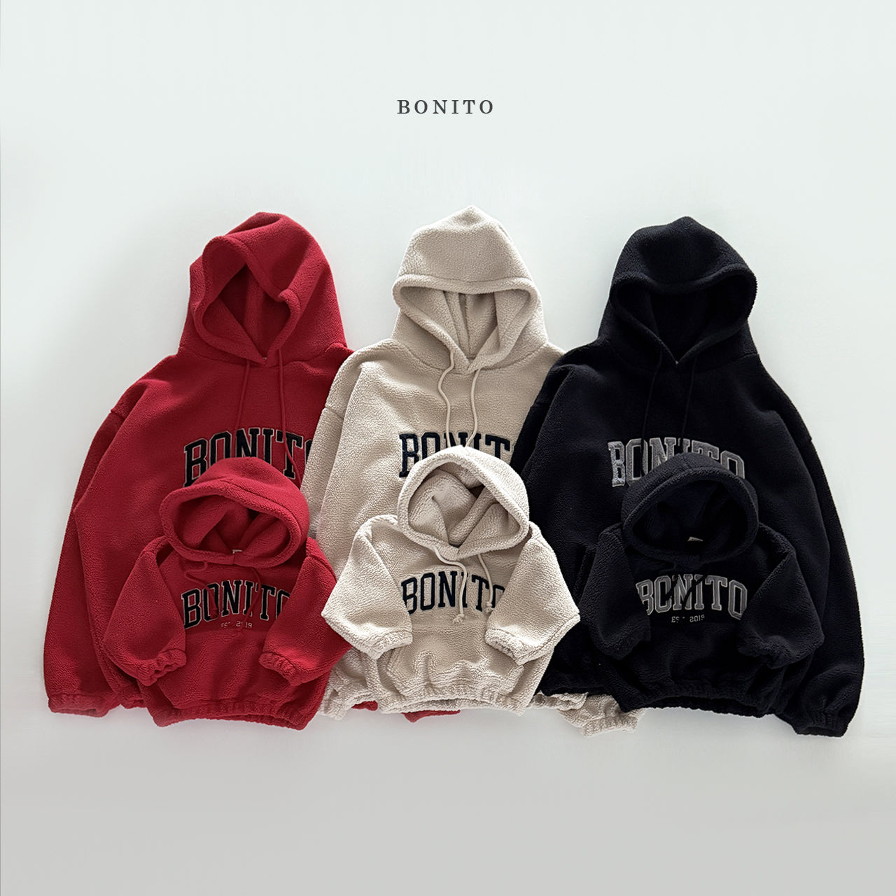 Mongle Bonito Fleece Hoodie (Family Matching Outfit)
