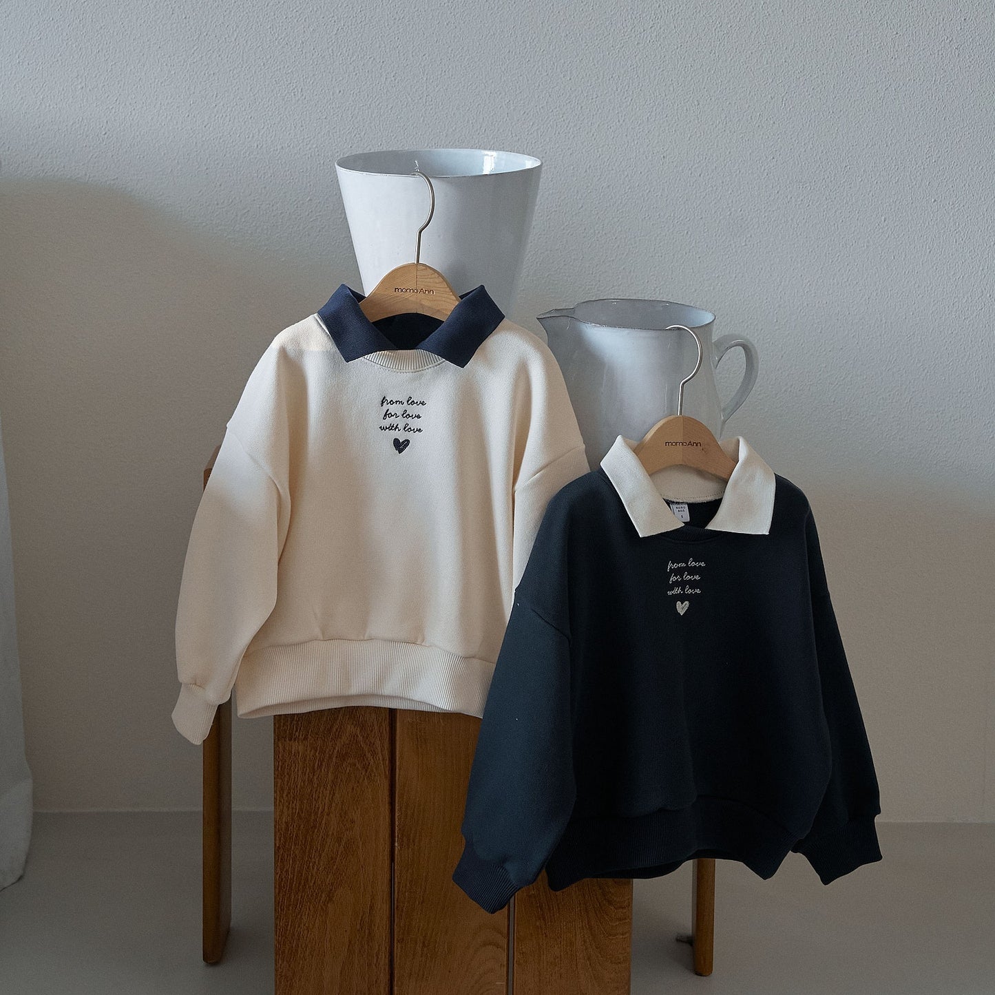 Boxy Collared Sweatshirt