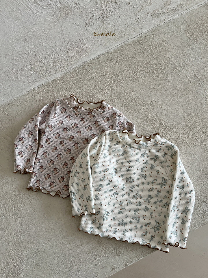 Sweet Floral Print Baby Bodysuit/ T-shirt(Sibling Matching Outfit)