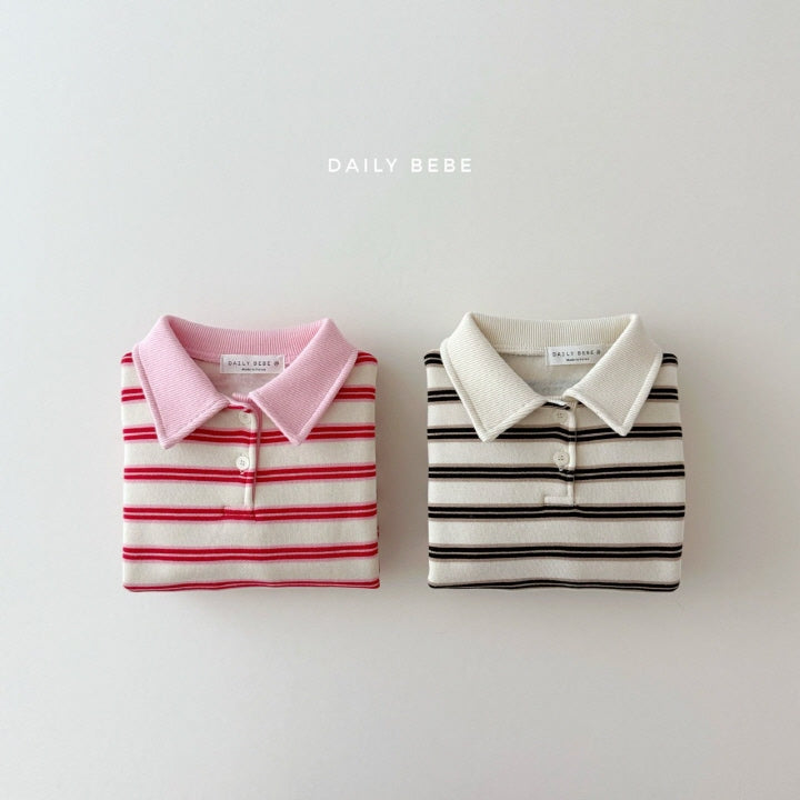 Collar Striped Shirt