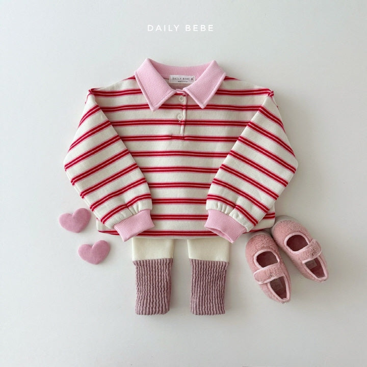 Collar Striped Shirt