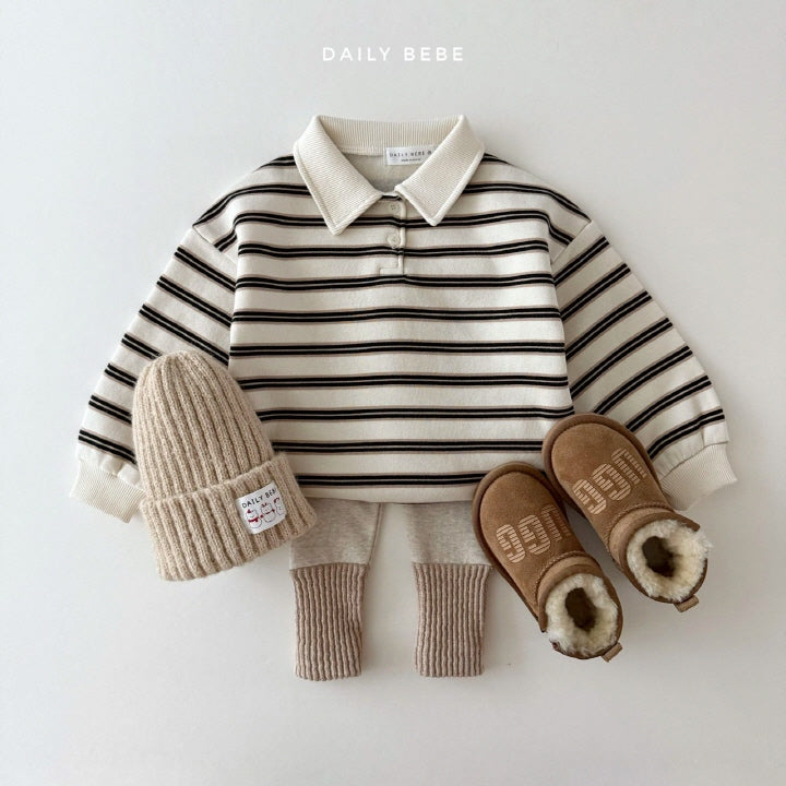 Collar Striped Shirt