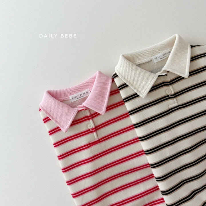 Collar Striped Shirt