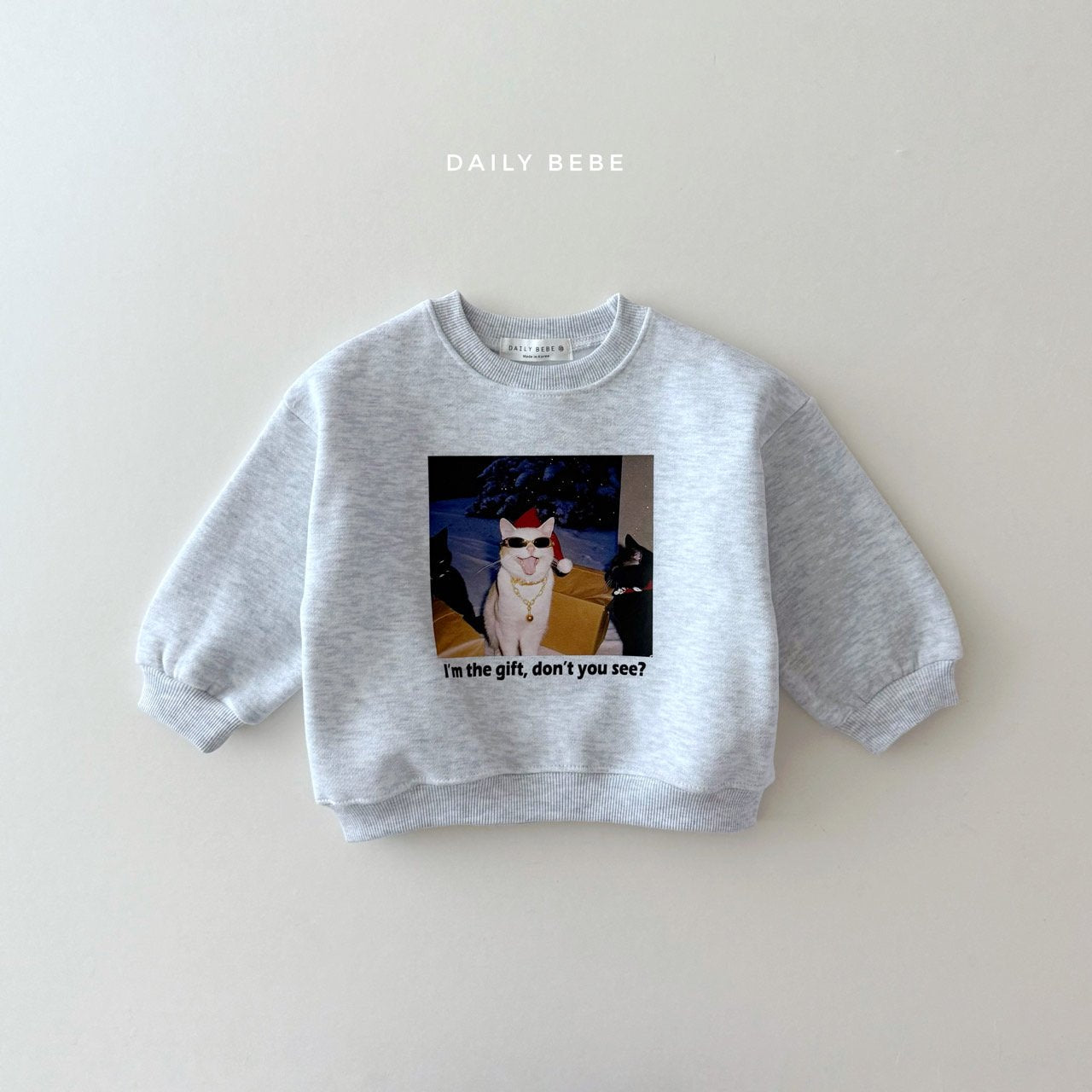Adult Santa Cat Sweatshirt