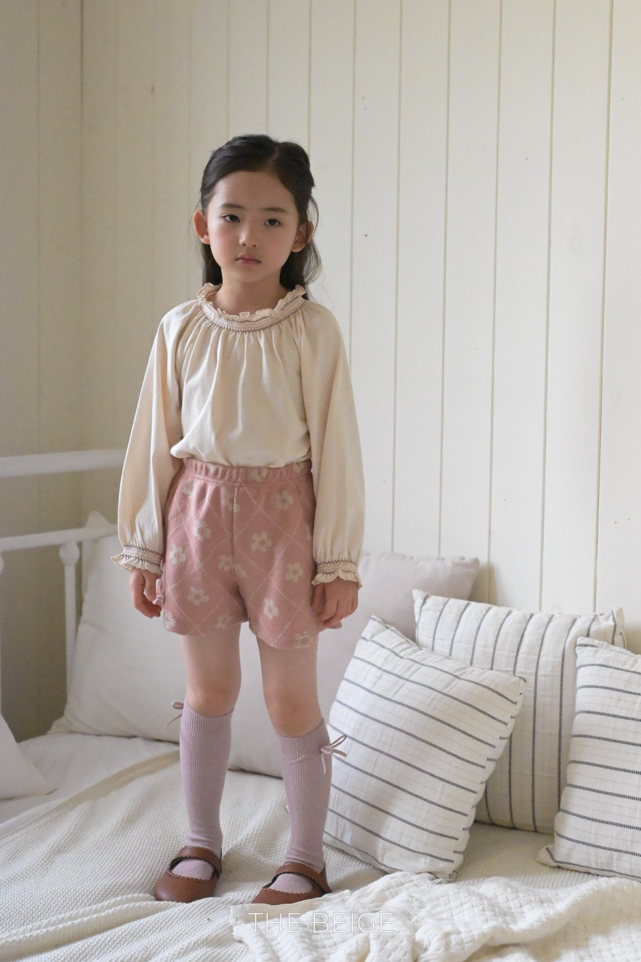 Smocked Raglan Tee