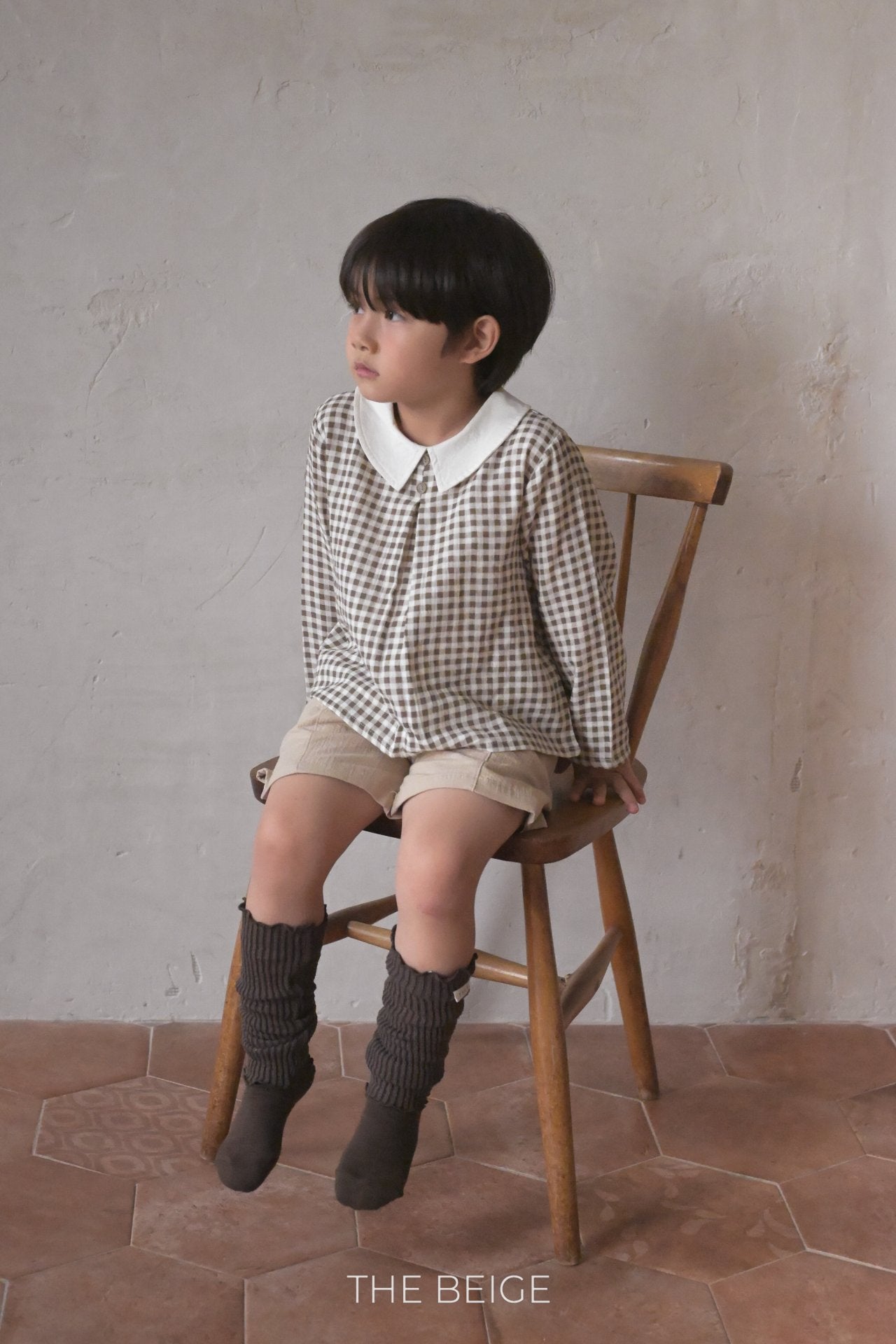 Petit Collar Gingham Shirt