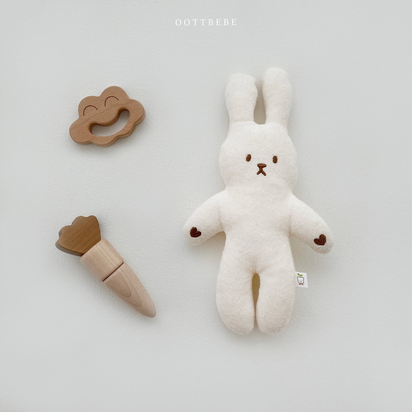 Organic Cotton Stuffed Bear and Bunny