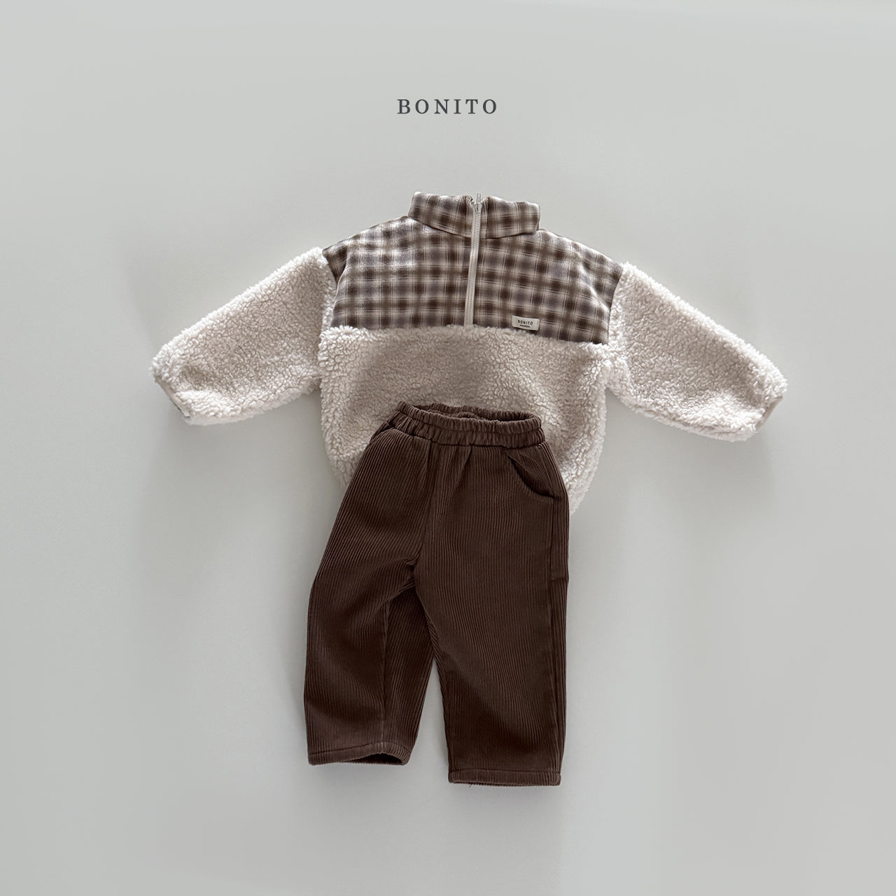 Suede Check Dumble Zipup