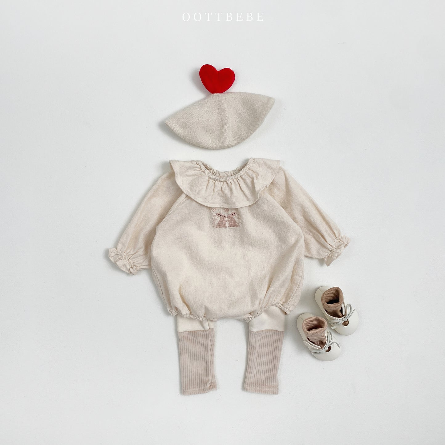 Madeleine Frilled Baby Bodysuit(Sibling Matching Outfit)