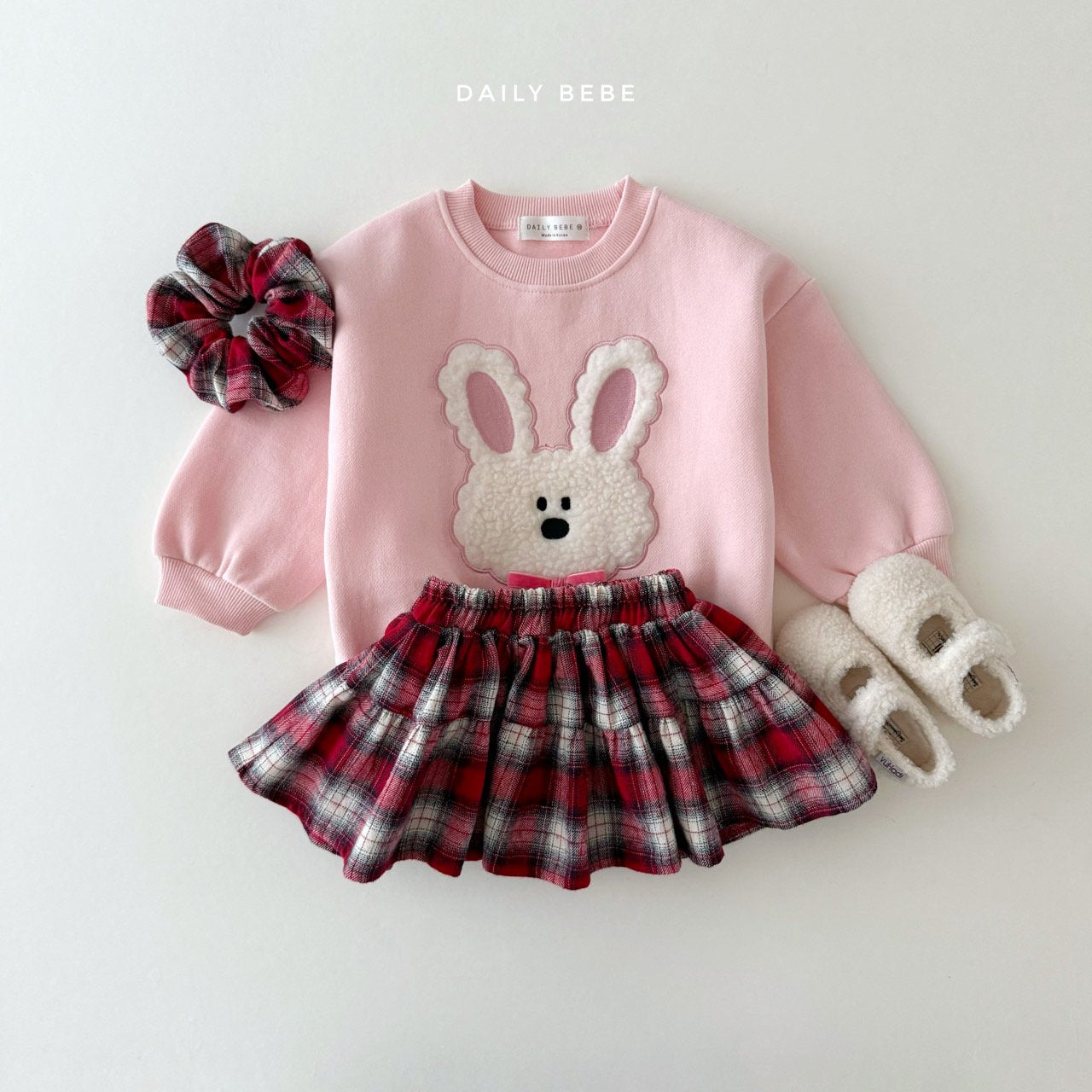 Fuzzy Ribbon Sweatshirt