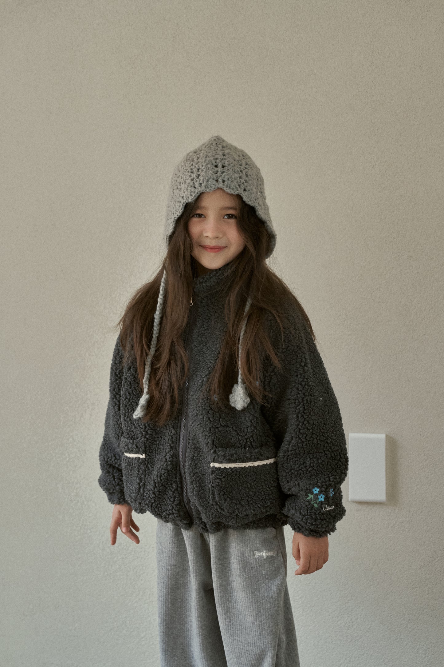 Teddy Fleece Zip-Up Jacket