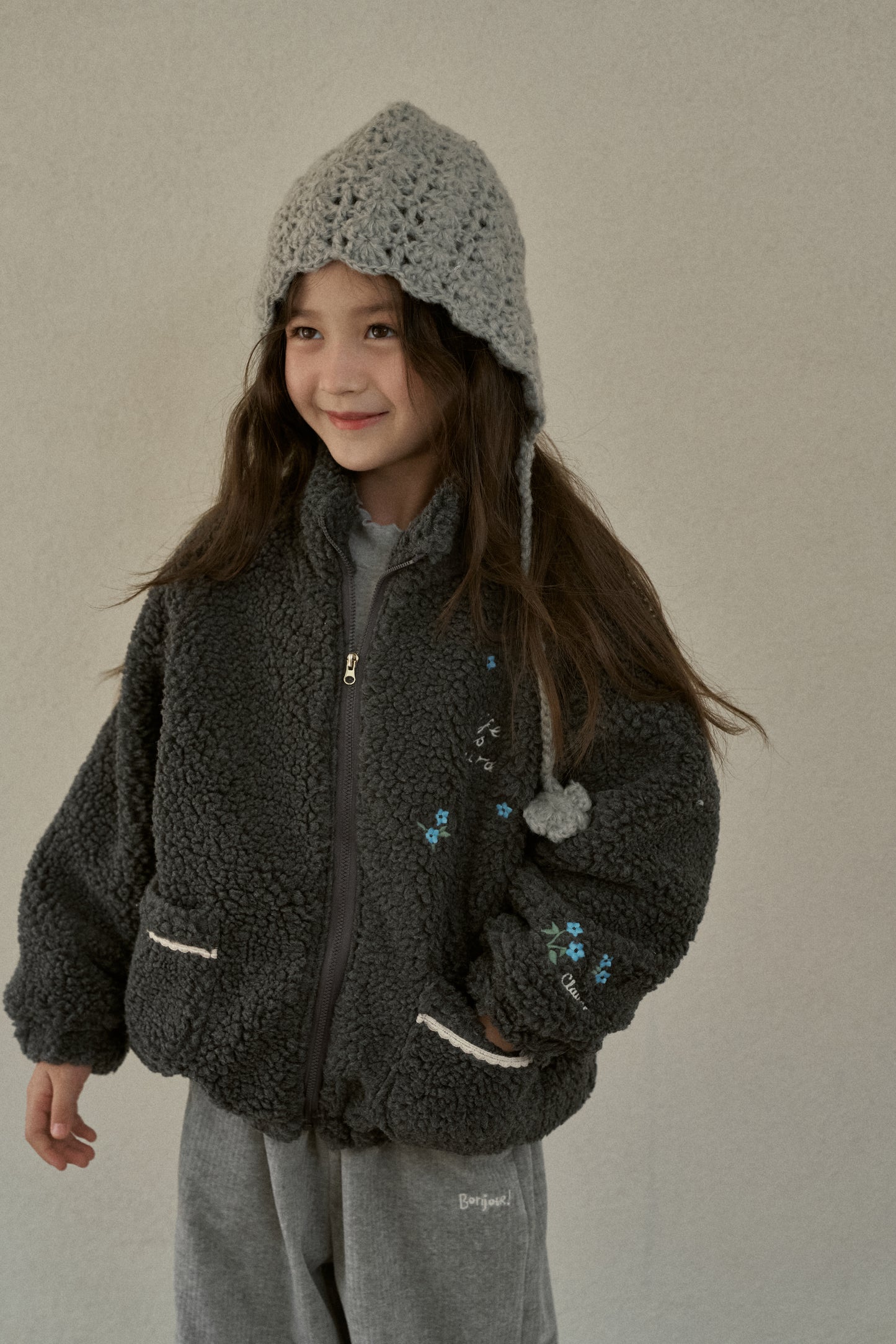 Teddy Fleece Zip-Up Jacket