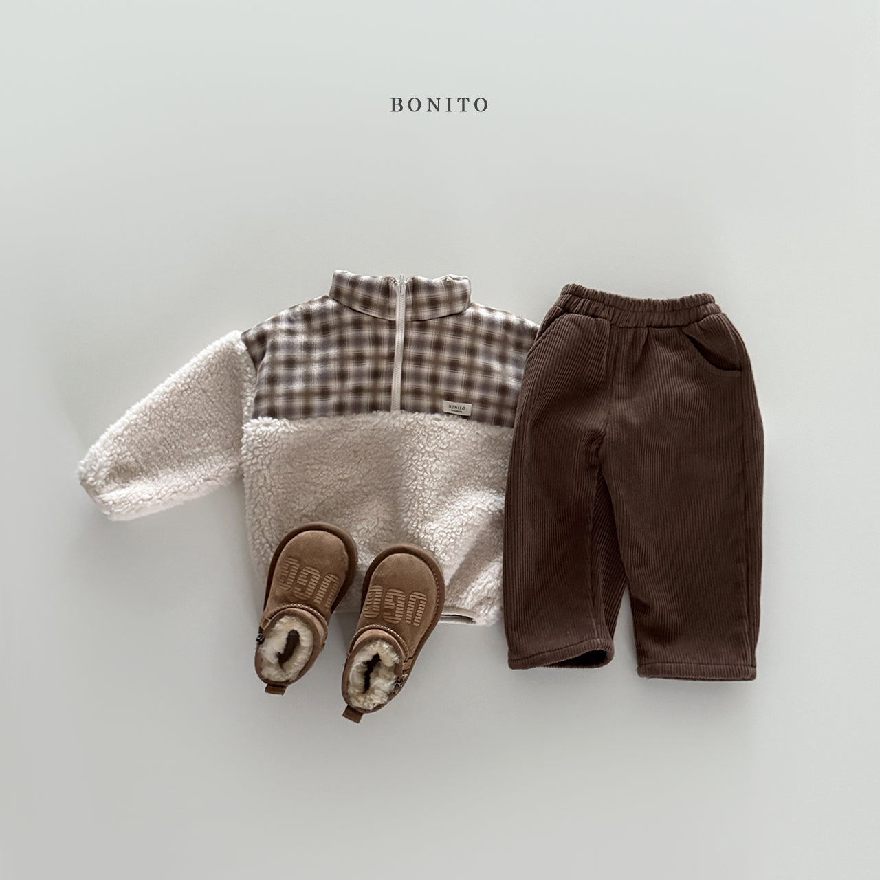 Suede Check Dumble Zipup