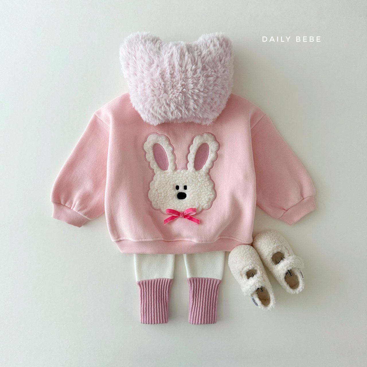 Fuzzy Ribbon Sweatshirt