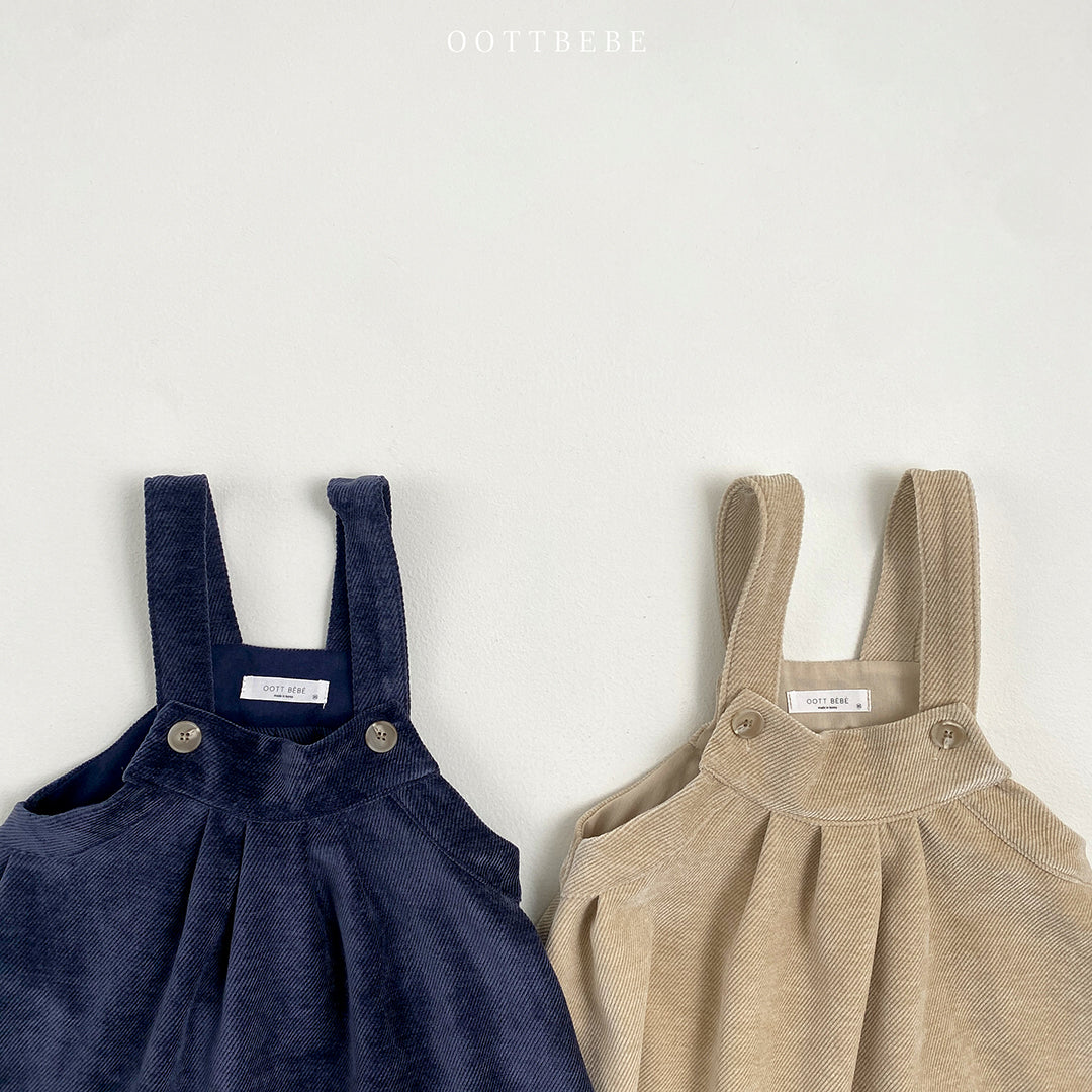 Velour Overalls Skirt