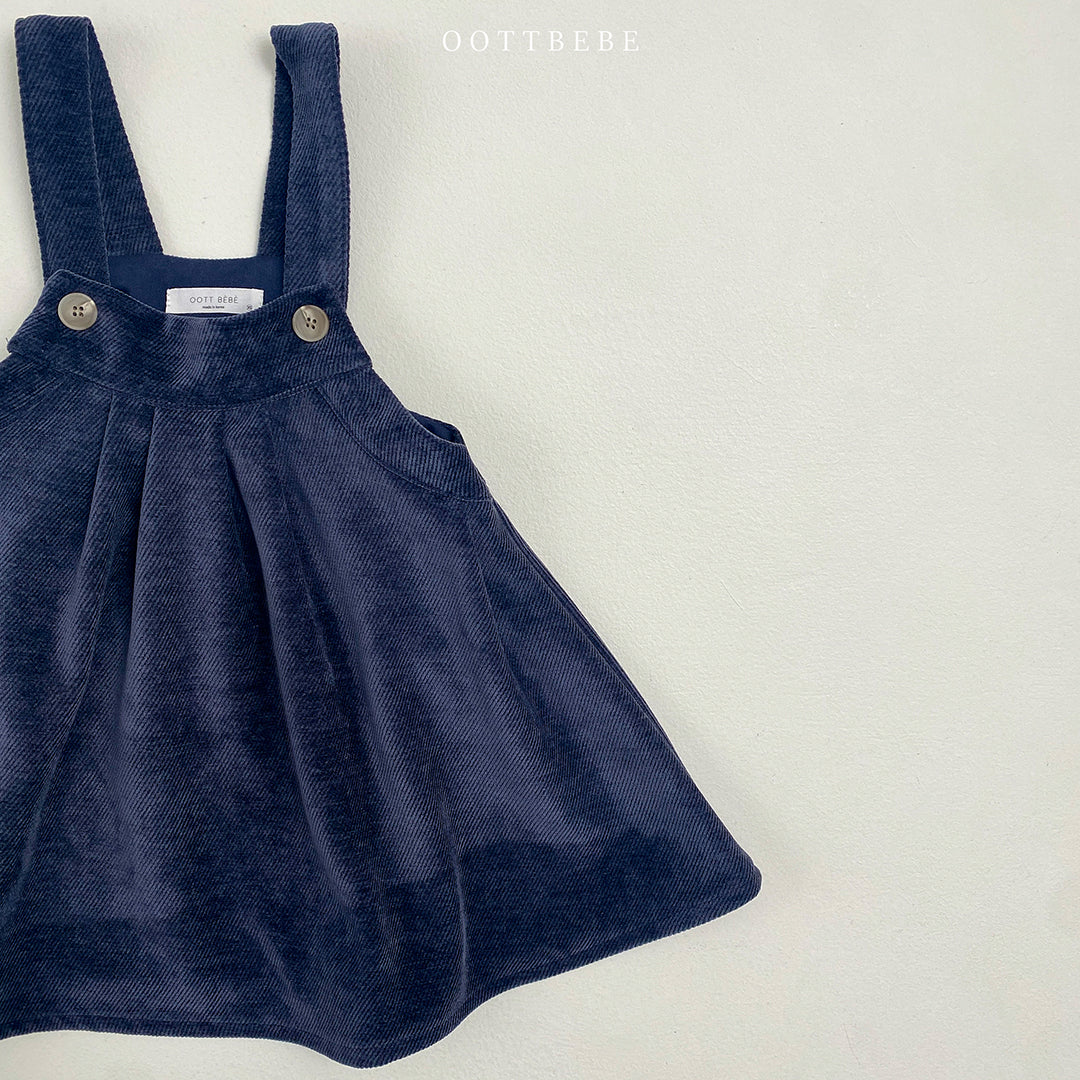 Velour Overalls Skirt