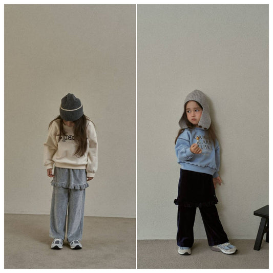 Layered Velour Pants