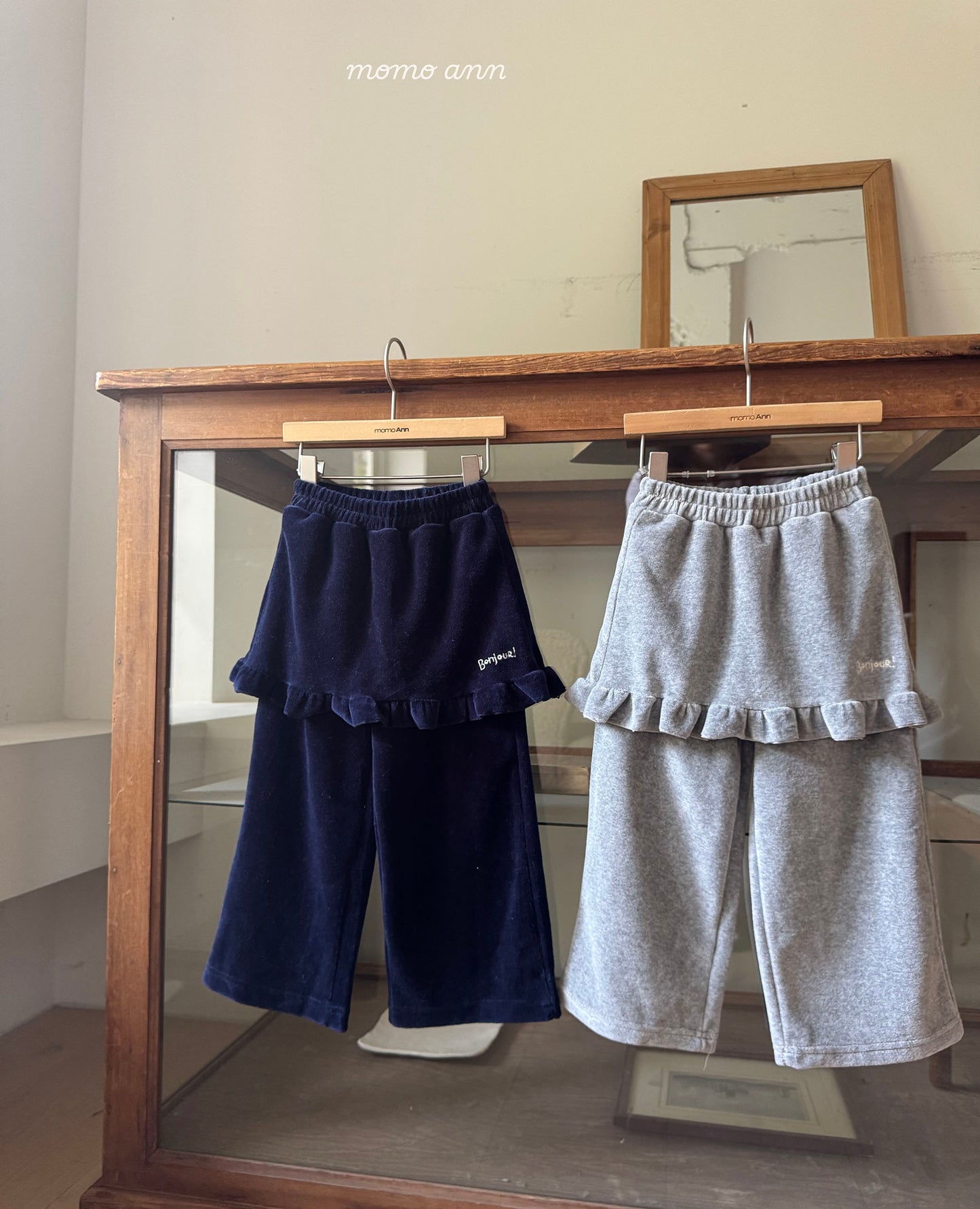 Layered Velour Pants