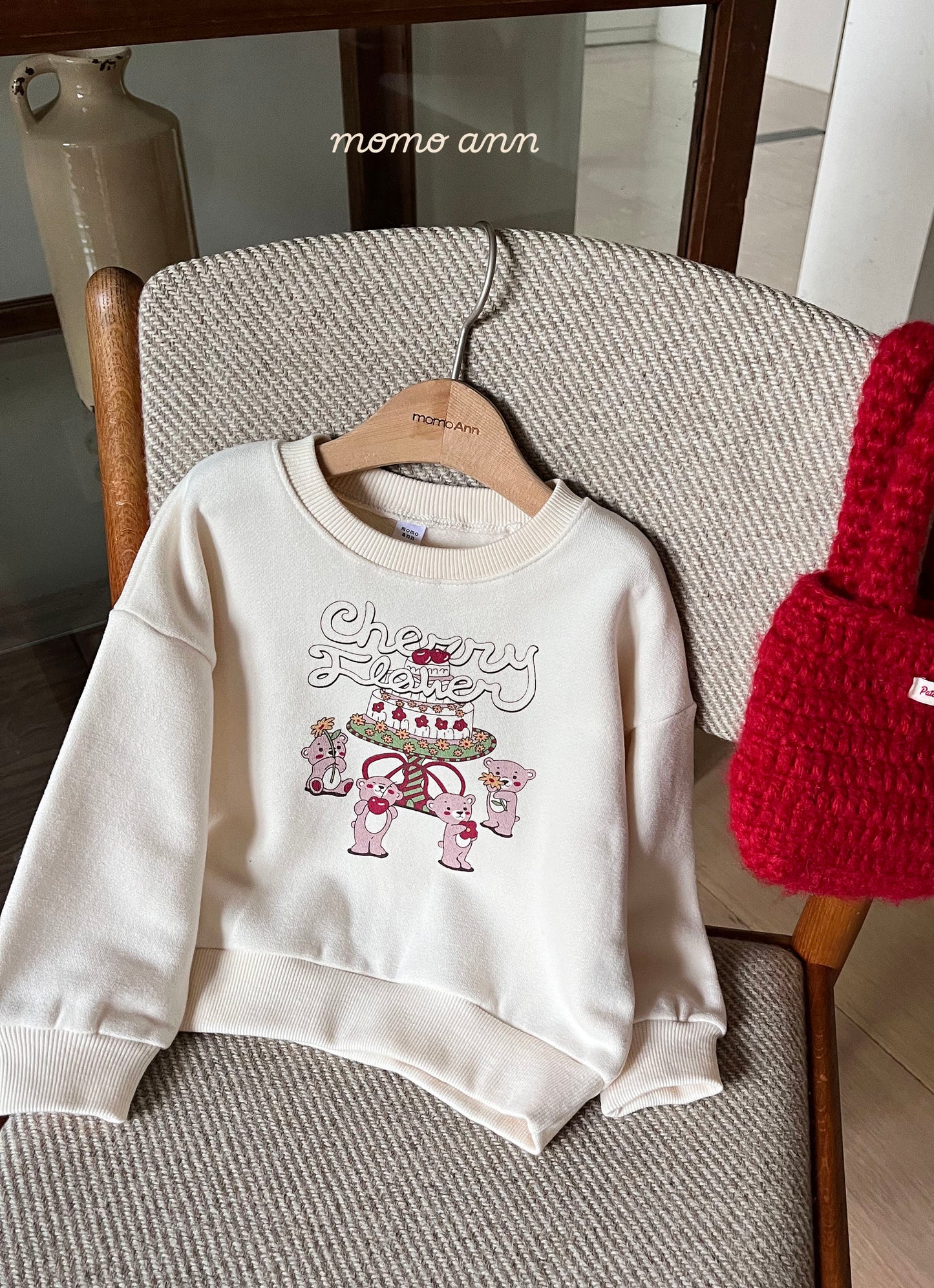 Cherry Cozy Cotton Sweatshirt