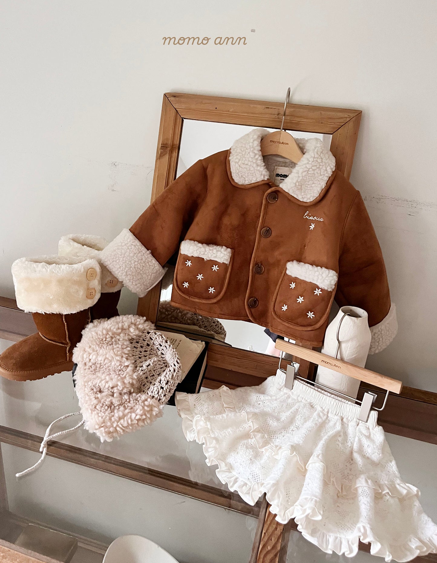 Faux Suede Sherpa Jacket