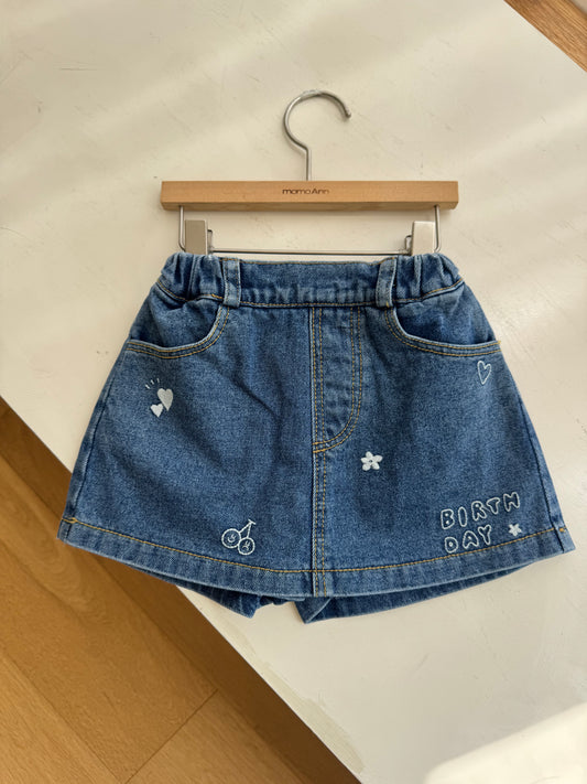 Kitsch Denim Skort