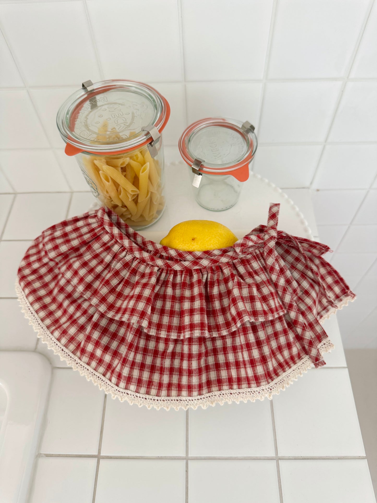 Vintage Plaid Apron