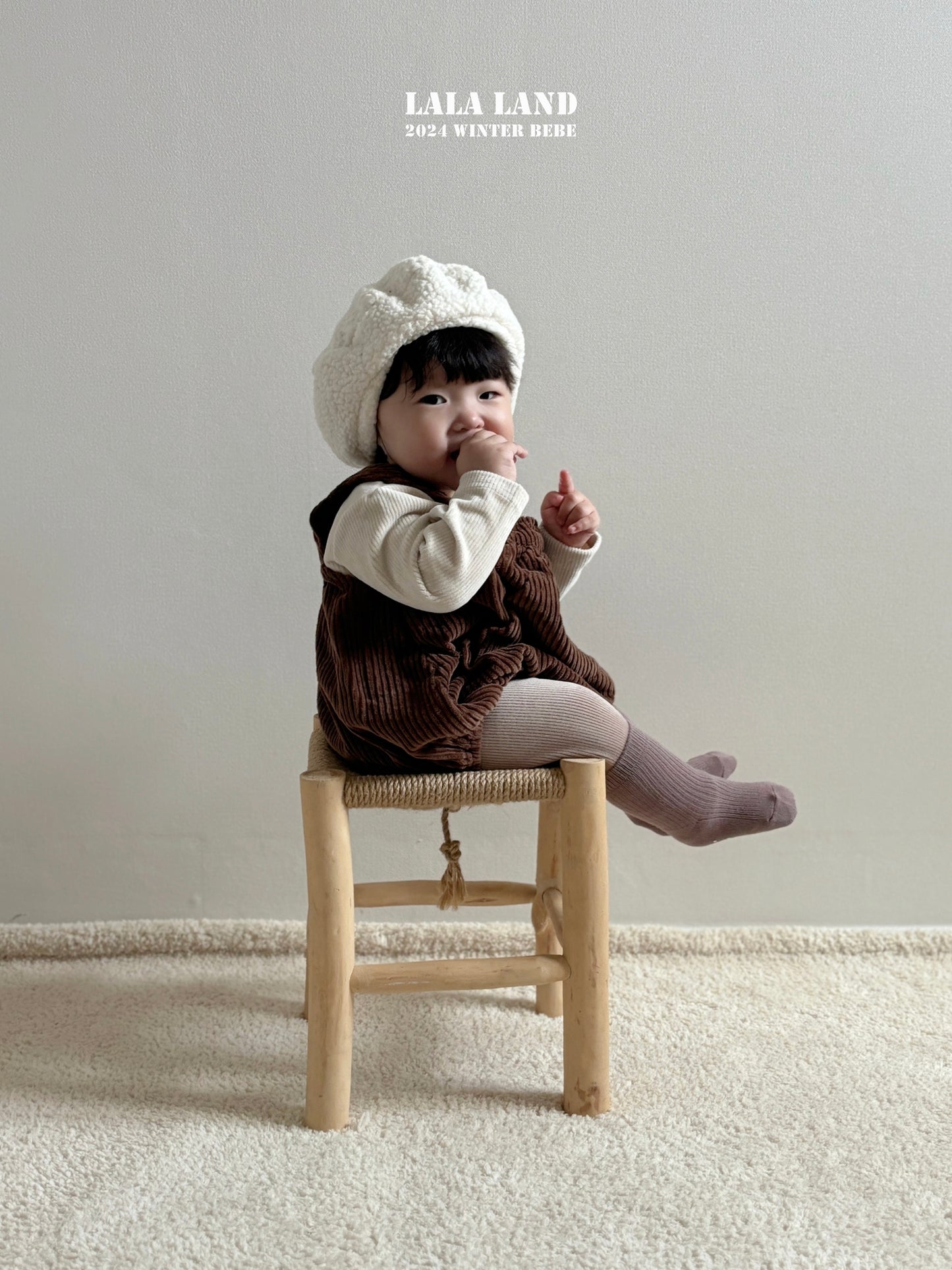 Bebe Corduroy Suspender Bodysuit