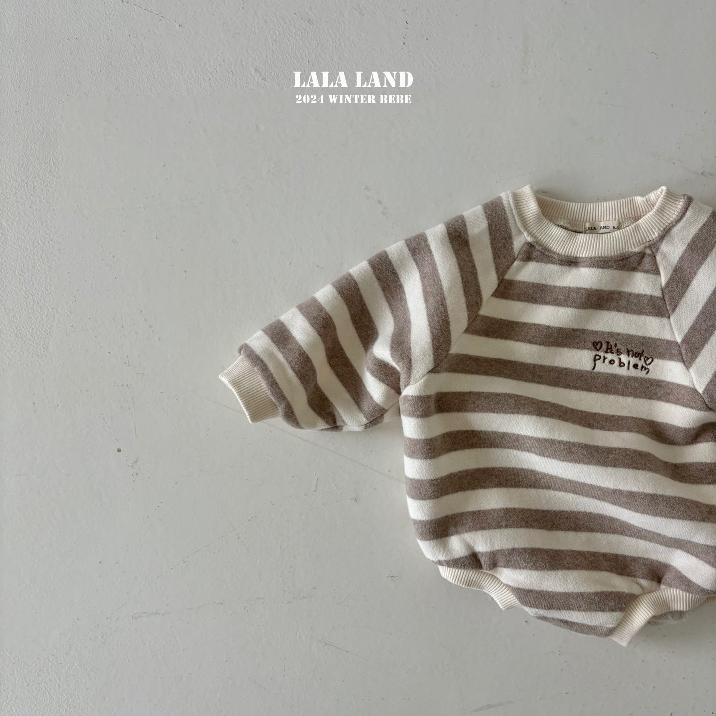 Bebe Winter Striped Bodysuit(Sibling Matching Outfit)