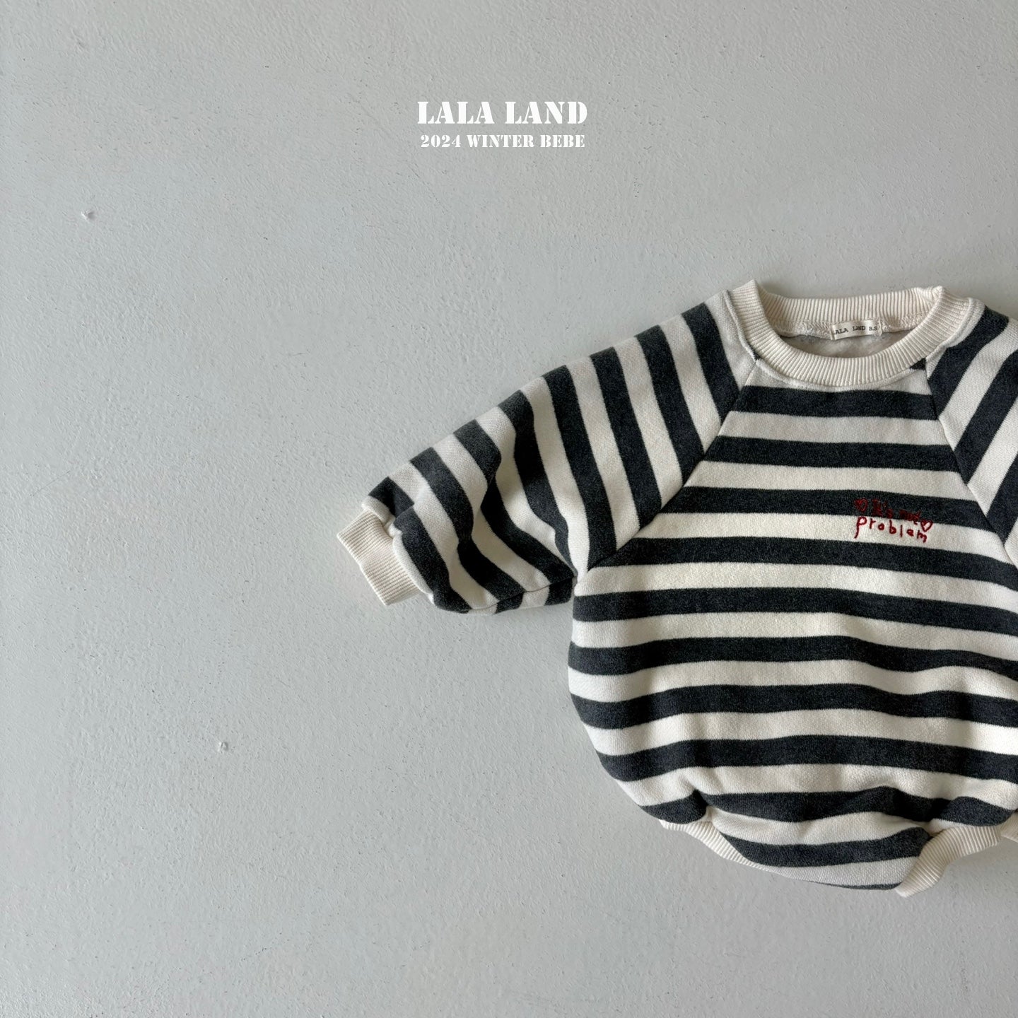 Bebe Winter Striped Bodysuit(Sibling Matching Outfit)