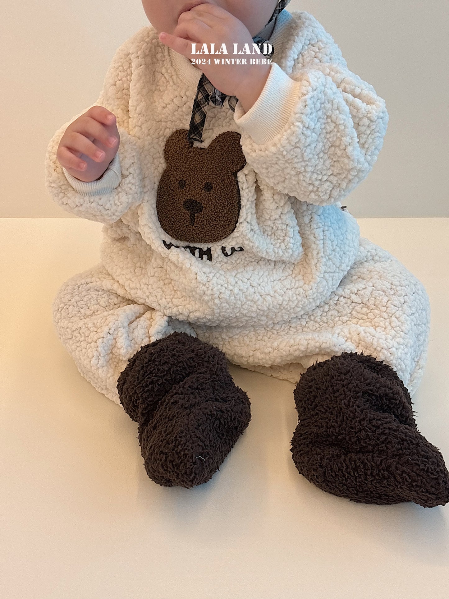 Bebe Bear Fleece Sweatshirt(Sibling Matching Outfit)