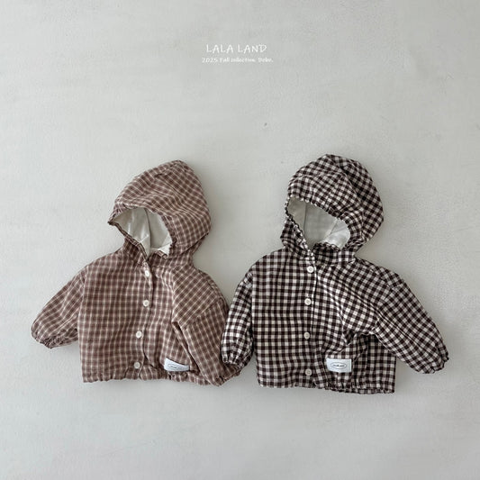 Plaid Hooded Jacket