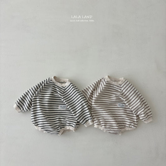 Striped Raglan Romper