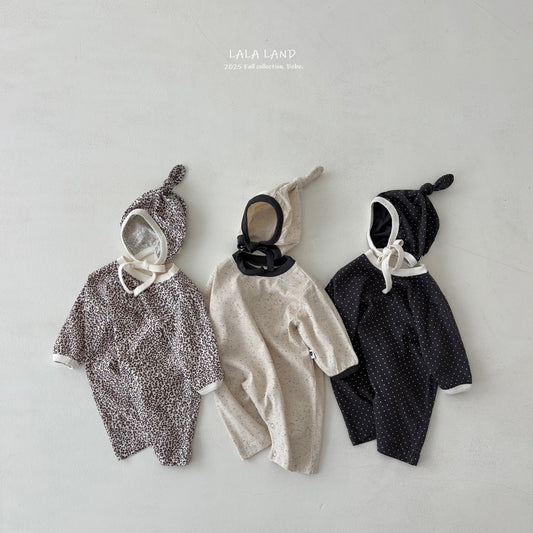 Trio Baby Romper and Bonnet Set