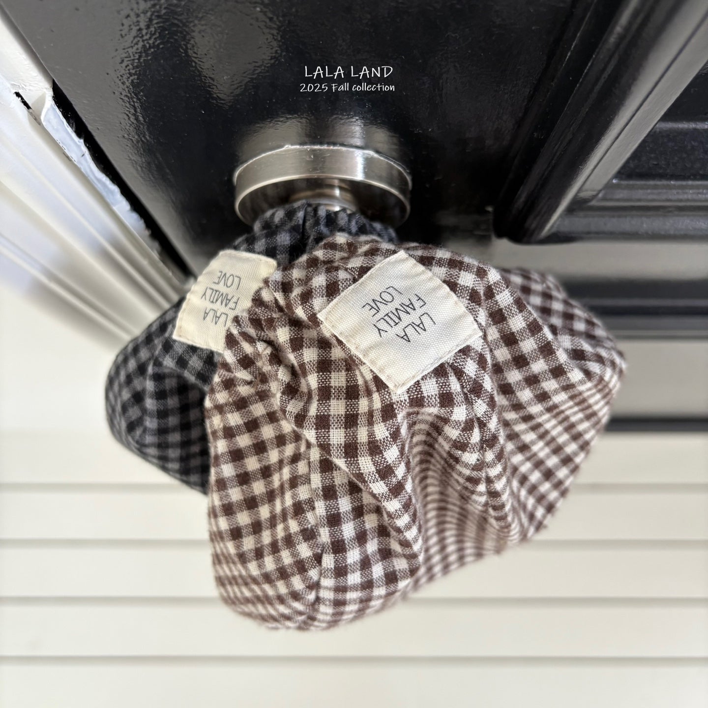 Kids Gingham Flat Cap