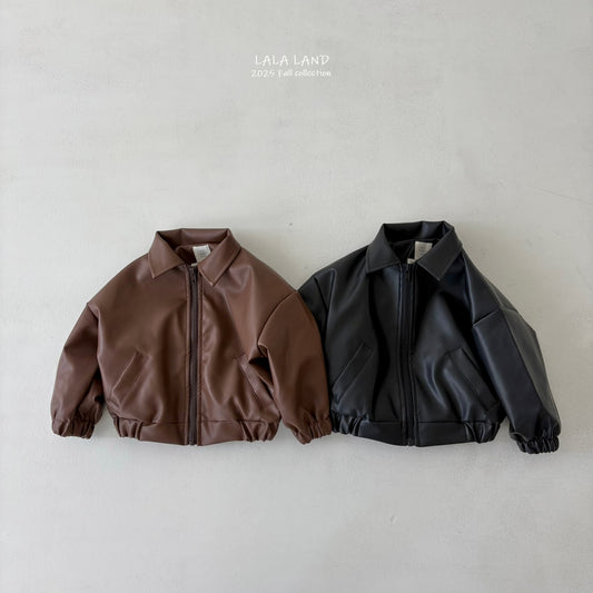 Kids Faux Leather Jacket