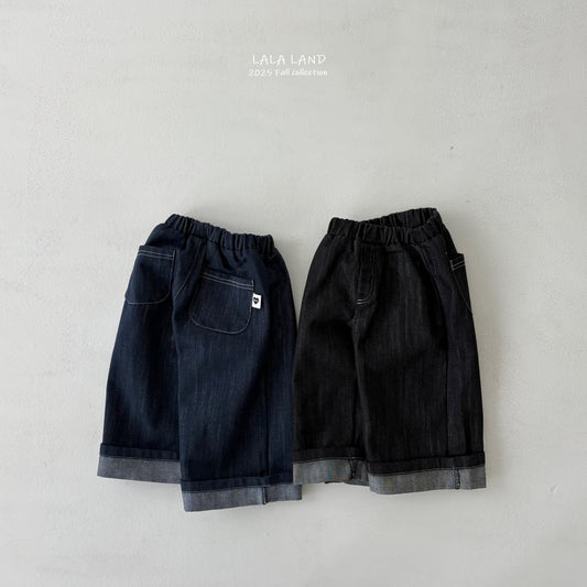 Straight-Leg Roll-Up Jeans