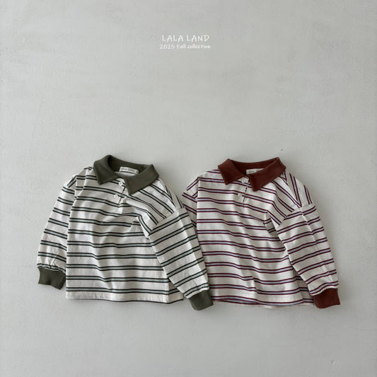Striped Collar Tee
