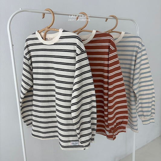 Mom Stripe Long Sleeve Tee(Mommy & Me Matching Outfit