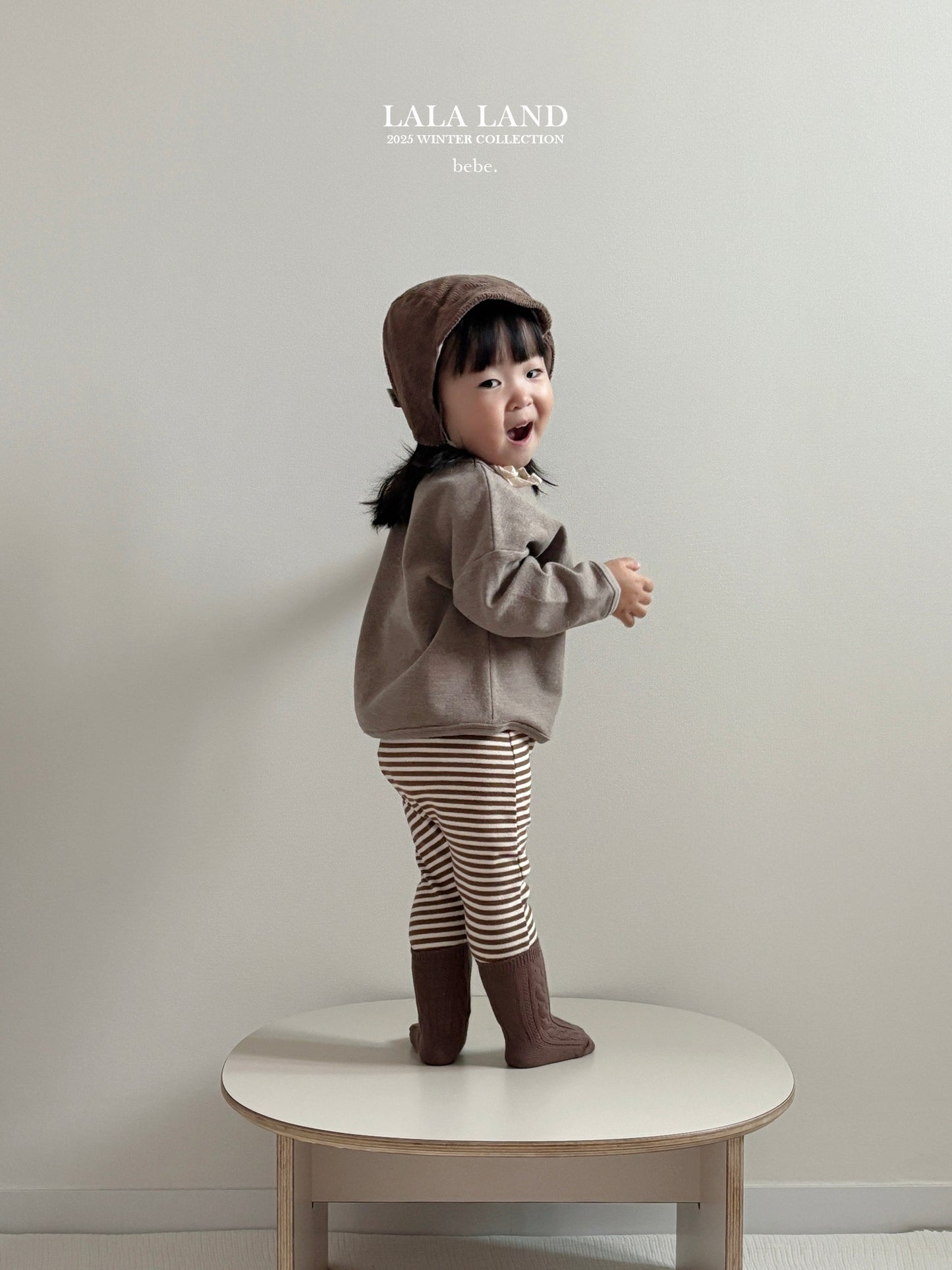 Bebe Cocoa Stripe Leggings